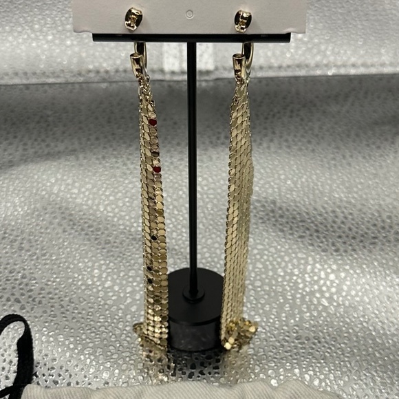 Paco Rabanne Gold Pixel Hoops - Picture 2 of 3